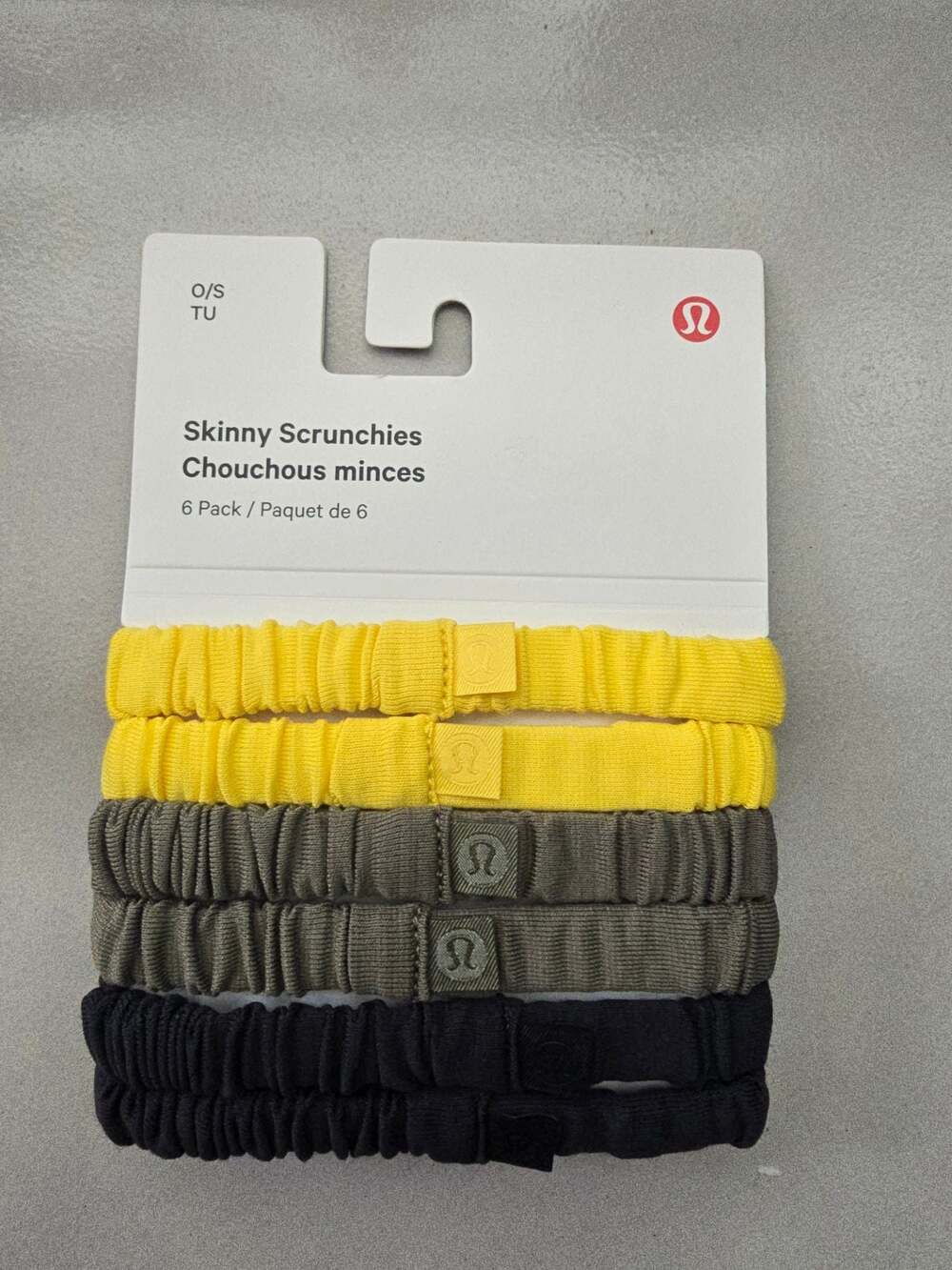 Lululemon Skinny Scrunchies 6 Pack LW9GN4S RKML/LMNR/PPAS